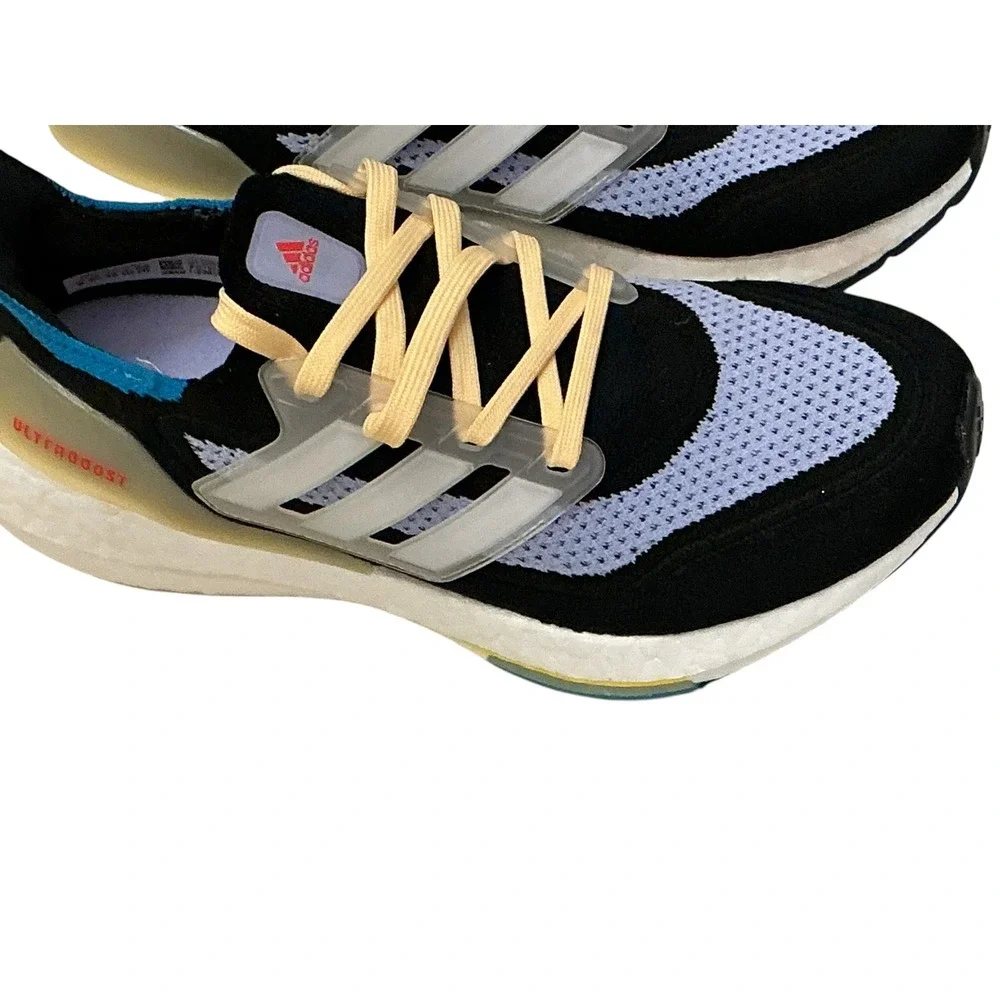 Adidas Ultraboost 21 Womens Running Shoes Black Purple S23836 Size‎ 8